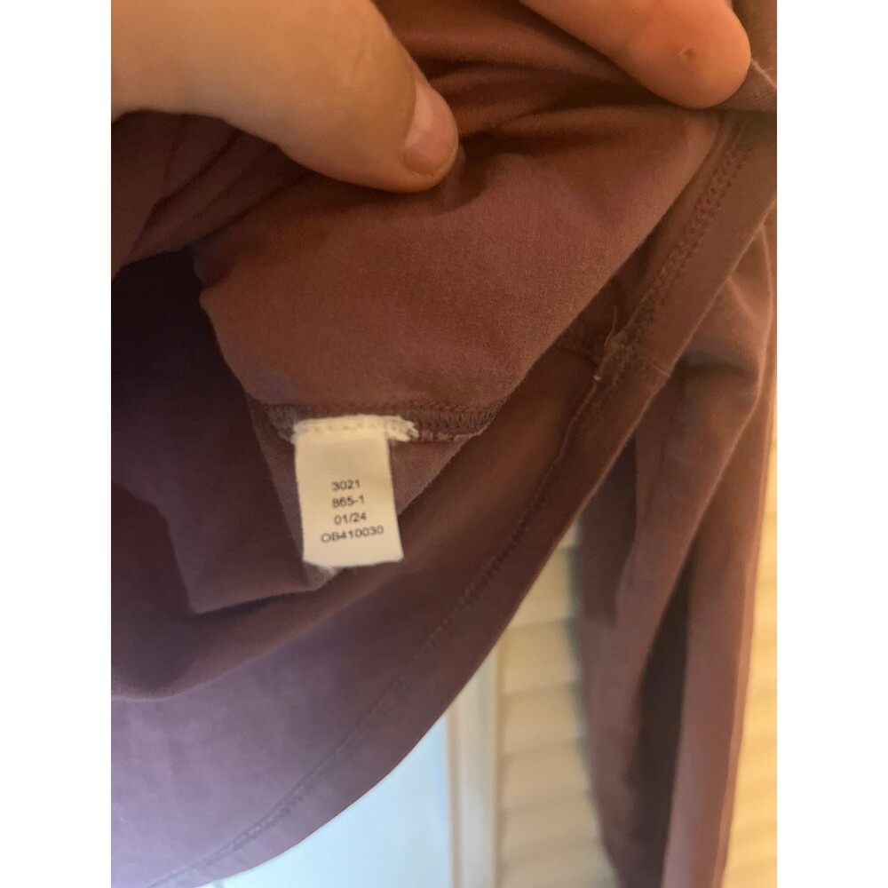 organic basics Henley Long-Sleeve crop Tee - Picture 6 of 7